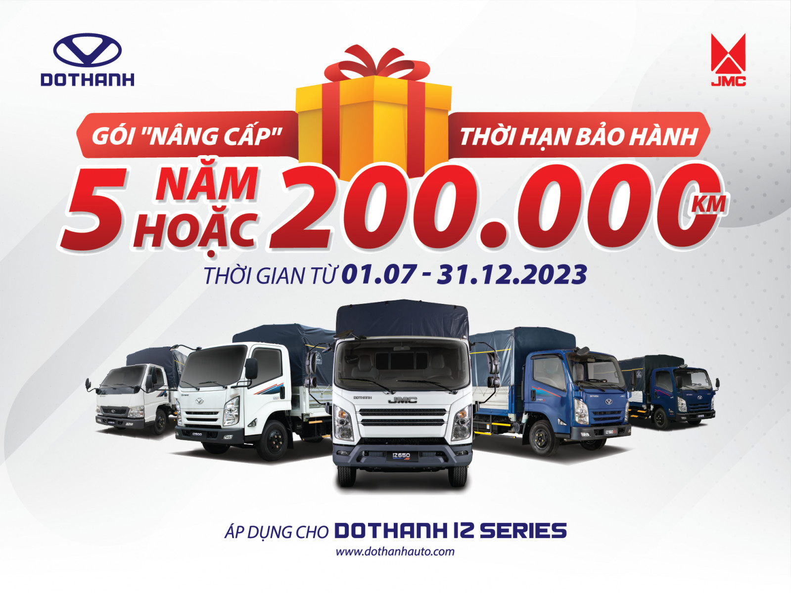 DoThanh Auto tăng thời gian bảo hành cho xe tải DOTHANH IZ đời 2022 khi mua từ ngày 01/07 - 31/12/2023