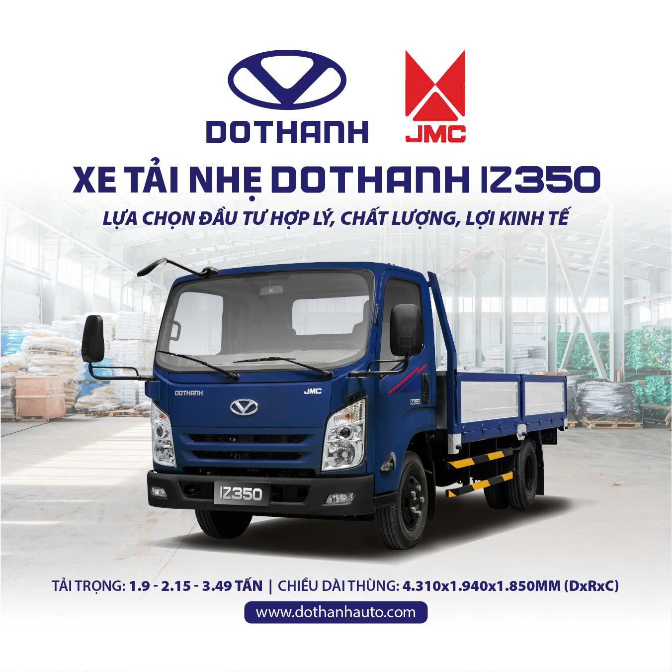 XE TẢI NHẸ DOTHANH IZ350