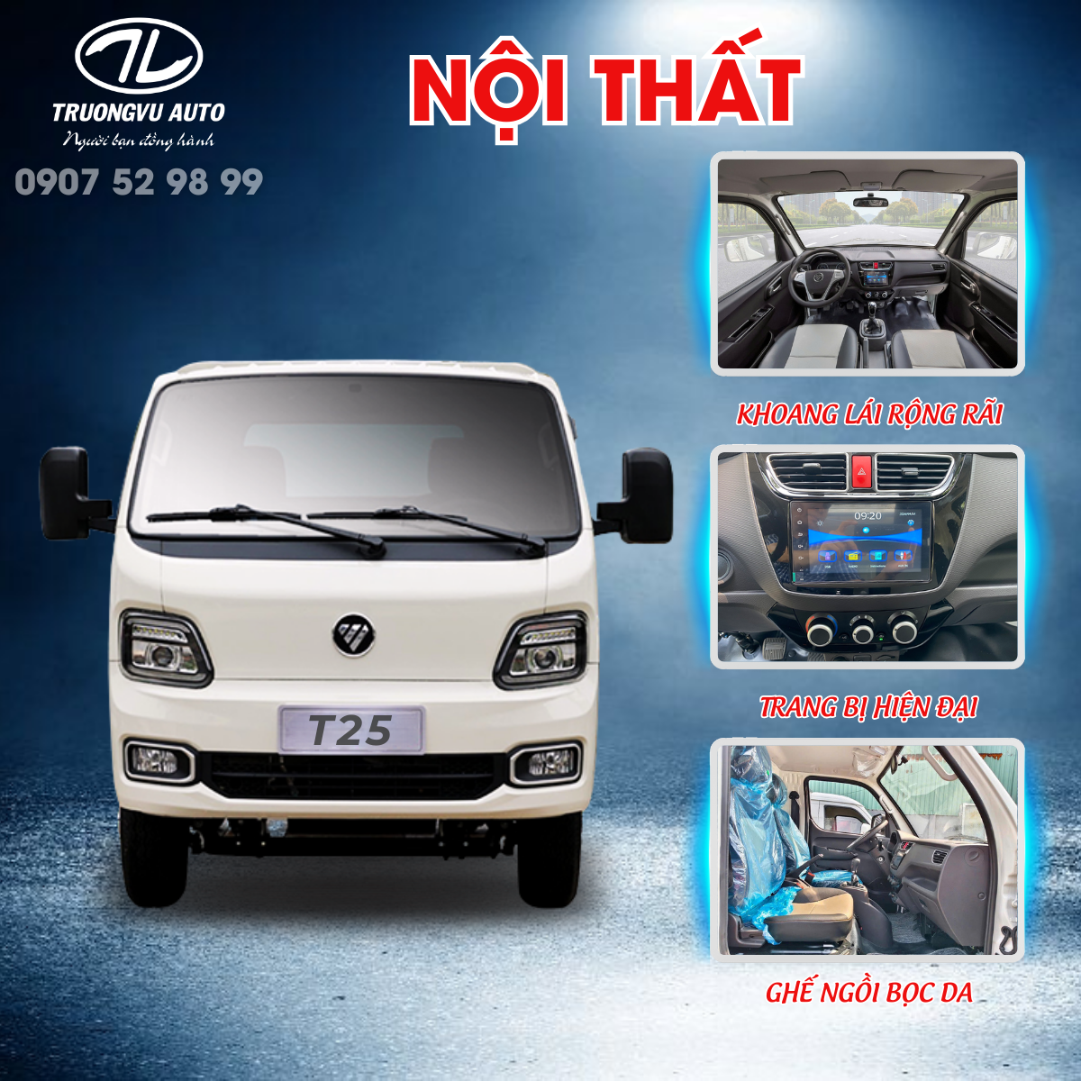 NỘI THẤT FOTON T25