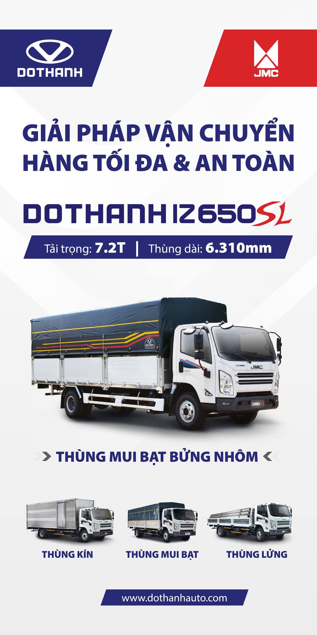 DOTHANH IZ650SL 7.2 TẤN BỬNG NHÔM