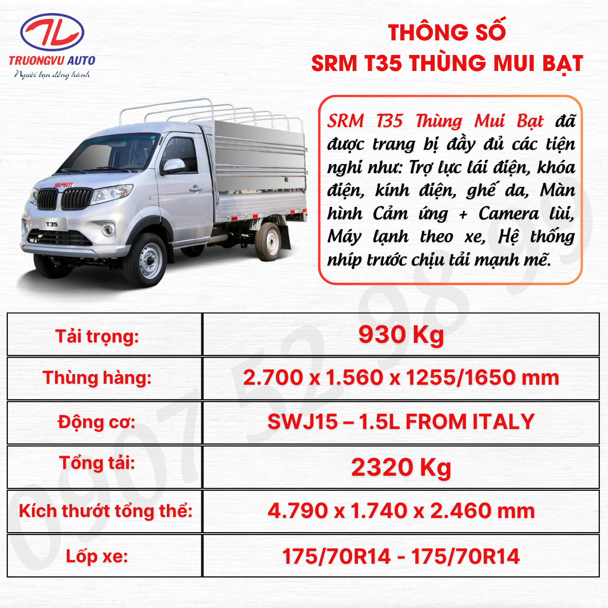 THÔNG SỐ