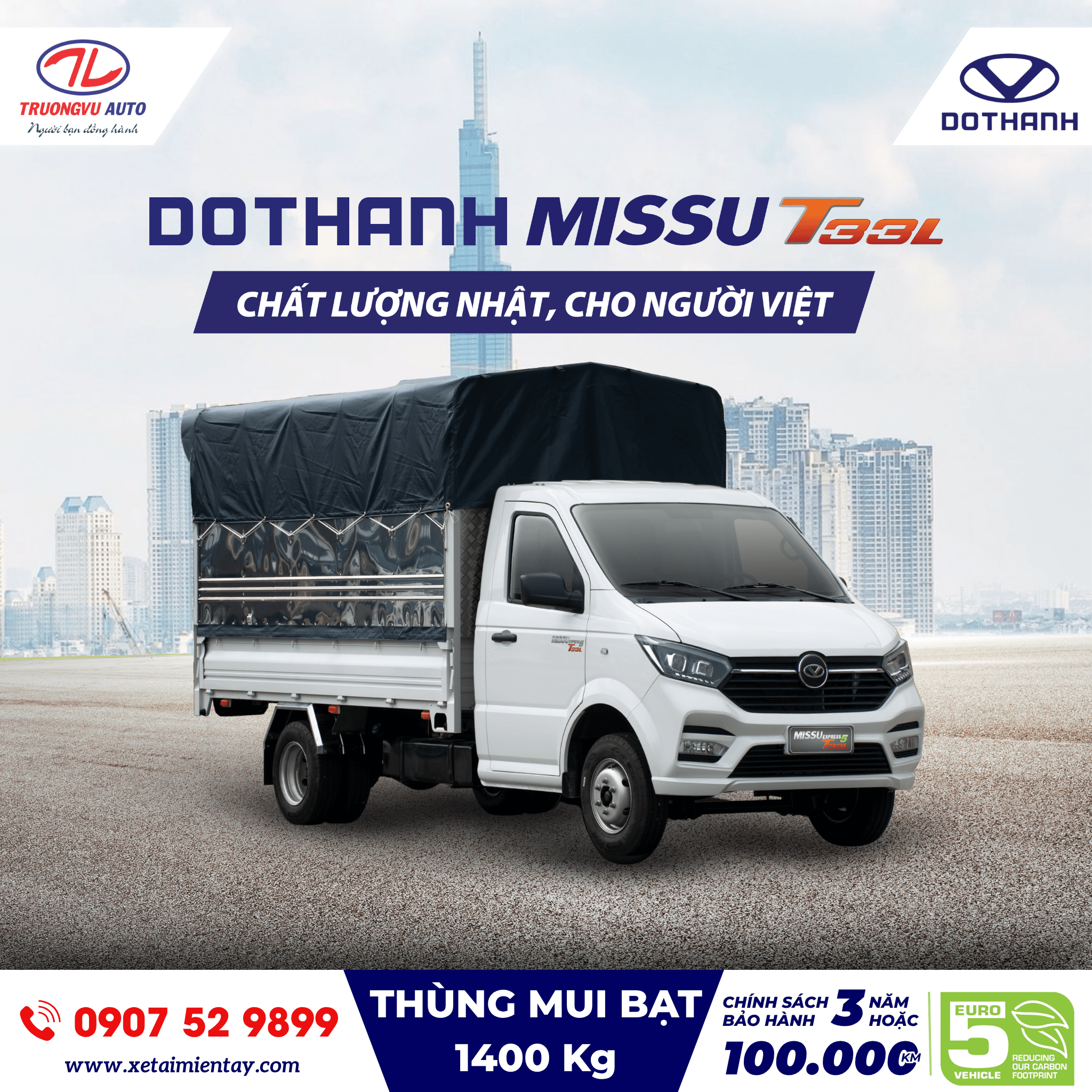 MISSU T33L THÙNG MUI BẠT