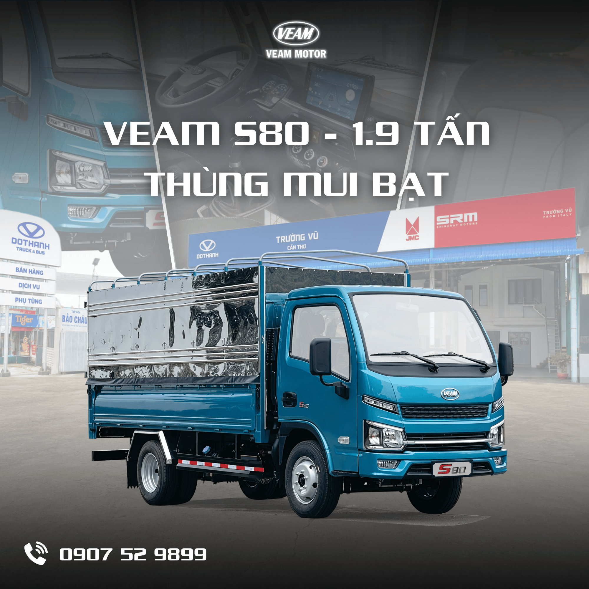 VEAM S80 THÙNG MUI BẠT